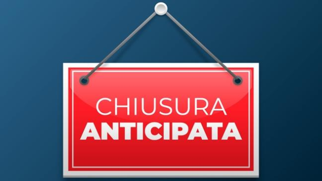 Chiusura anticipata Ufficio Anagrafe 